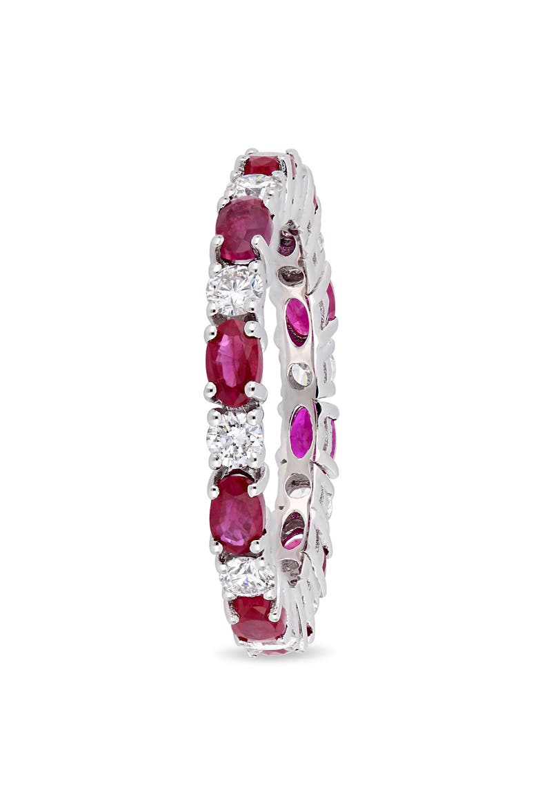 Ruby & Diamond Oval Eternity Ring 14k, Alternate, color, Ruby