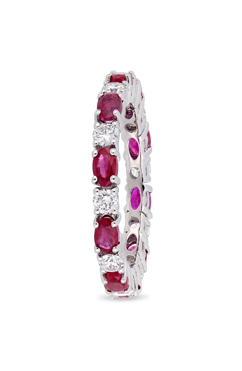 Julianna B. Ruby & Diamond Oval Eternity Ring 14k, Alternate, color, Ruby