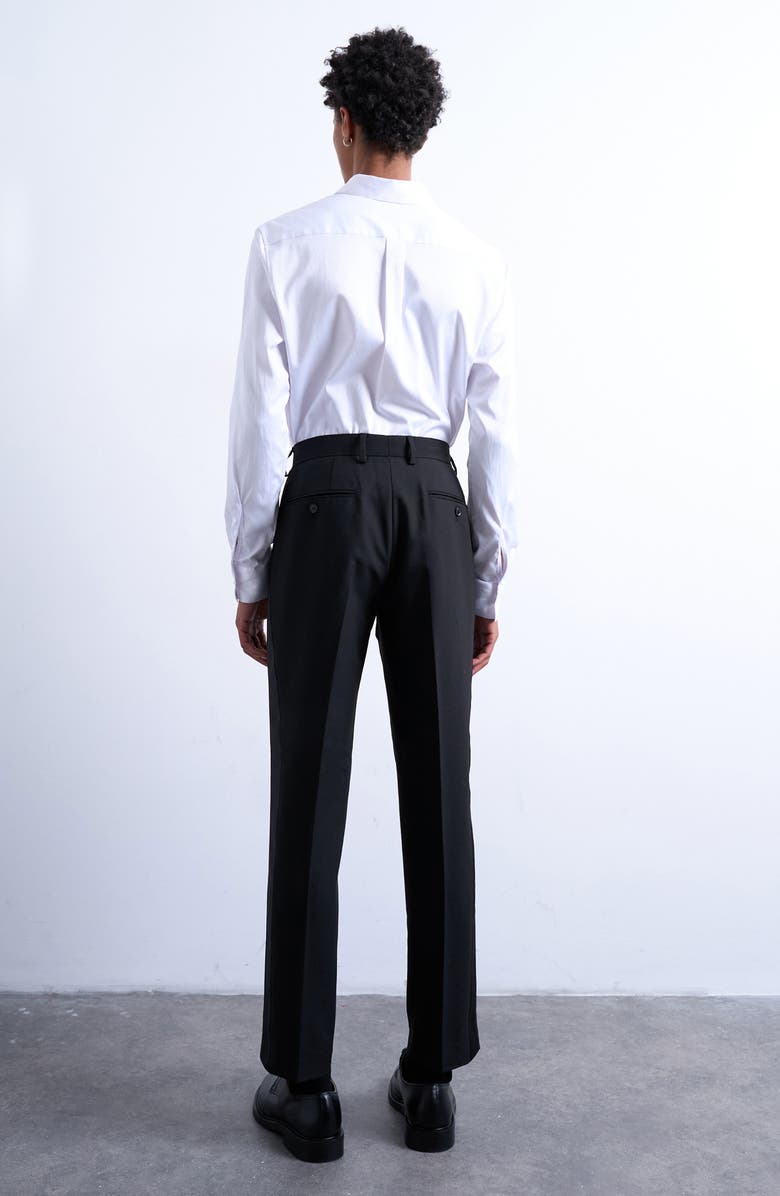 Topman Slim Suit Pants, Alternate, color, Black