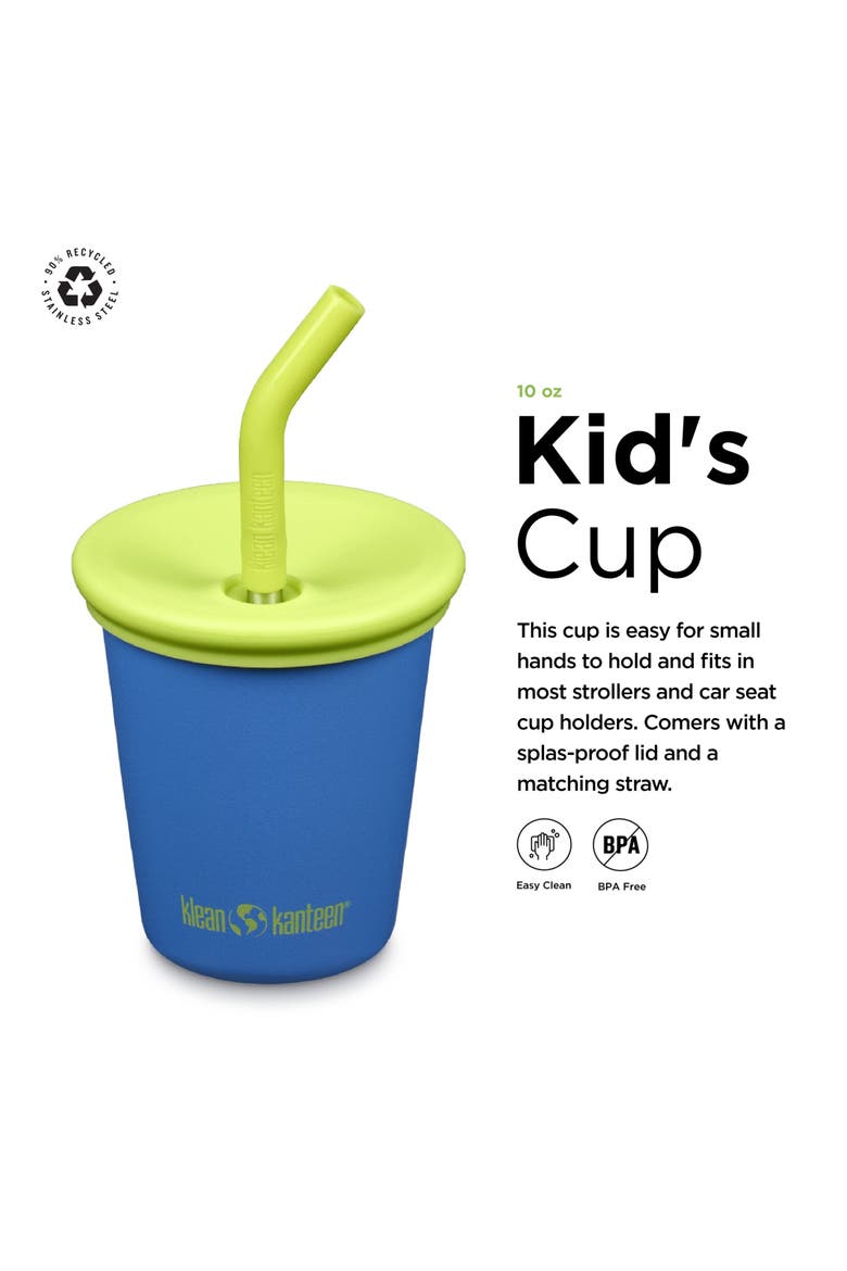 10oz Kid's Cup with Straw Lid, Alternate, color, Super Sonic