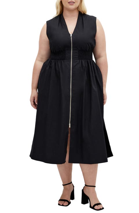 Cece Sleeveless A-Line Dress (Plus)