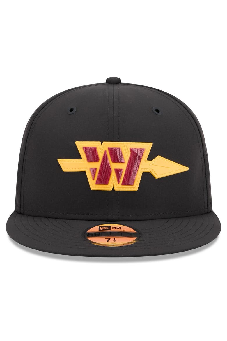 Men's New Era Black Washington Commanders 2026 Sideline Alternate 59FIFTY Fitted Hat, Alternate, color, Black