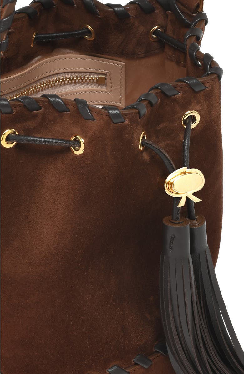 Gianvito Rossi Sienna Zaira Crossbody Bag, Alternate, color, Brown Suede