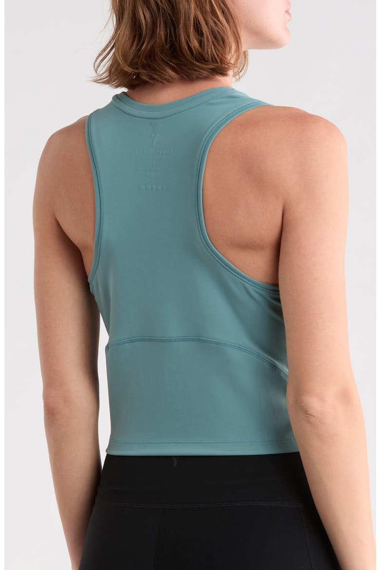 Kyra Nude Tech High Neck Tank, Alternate, color, SILVER FERN