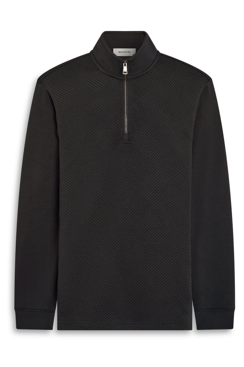 Soft Touch Quarter Zip Sweater, Alternate, color, BLACK