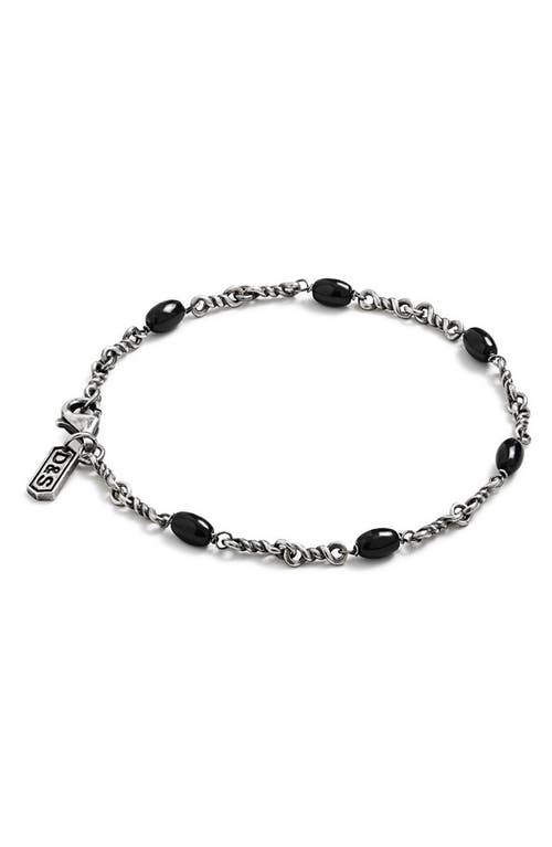 Degs & Sal Men's Twisted Cable Chain Bracelet in Black  product