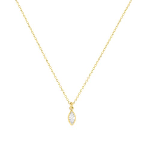 Marquise Birthstone Charm Necklace