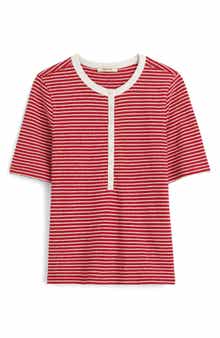 Madewell Stripe Elbow Sleeve Henley