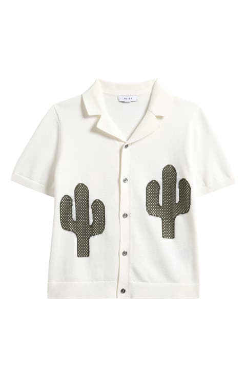 Kids' Takla Cuban Embroidered Button-Up Shirt (Big Kid)
