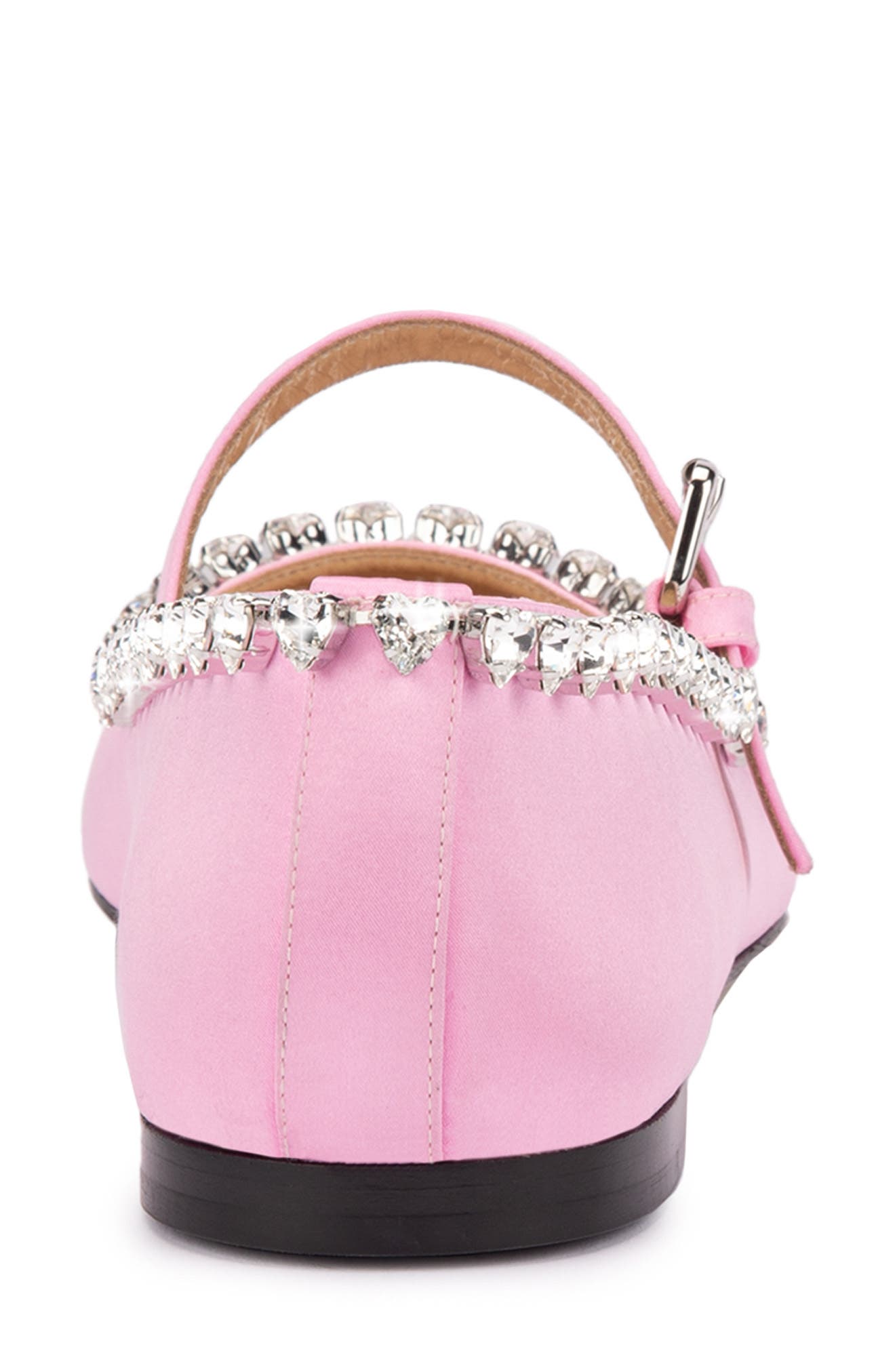 Mach & Mach Audrey Crystal Detail Ballerina Flat, Alternate, color, 