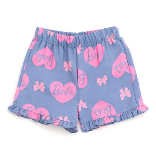 Barbie T-shirt & Chambray Shorts Set In Pink