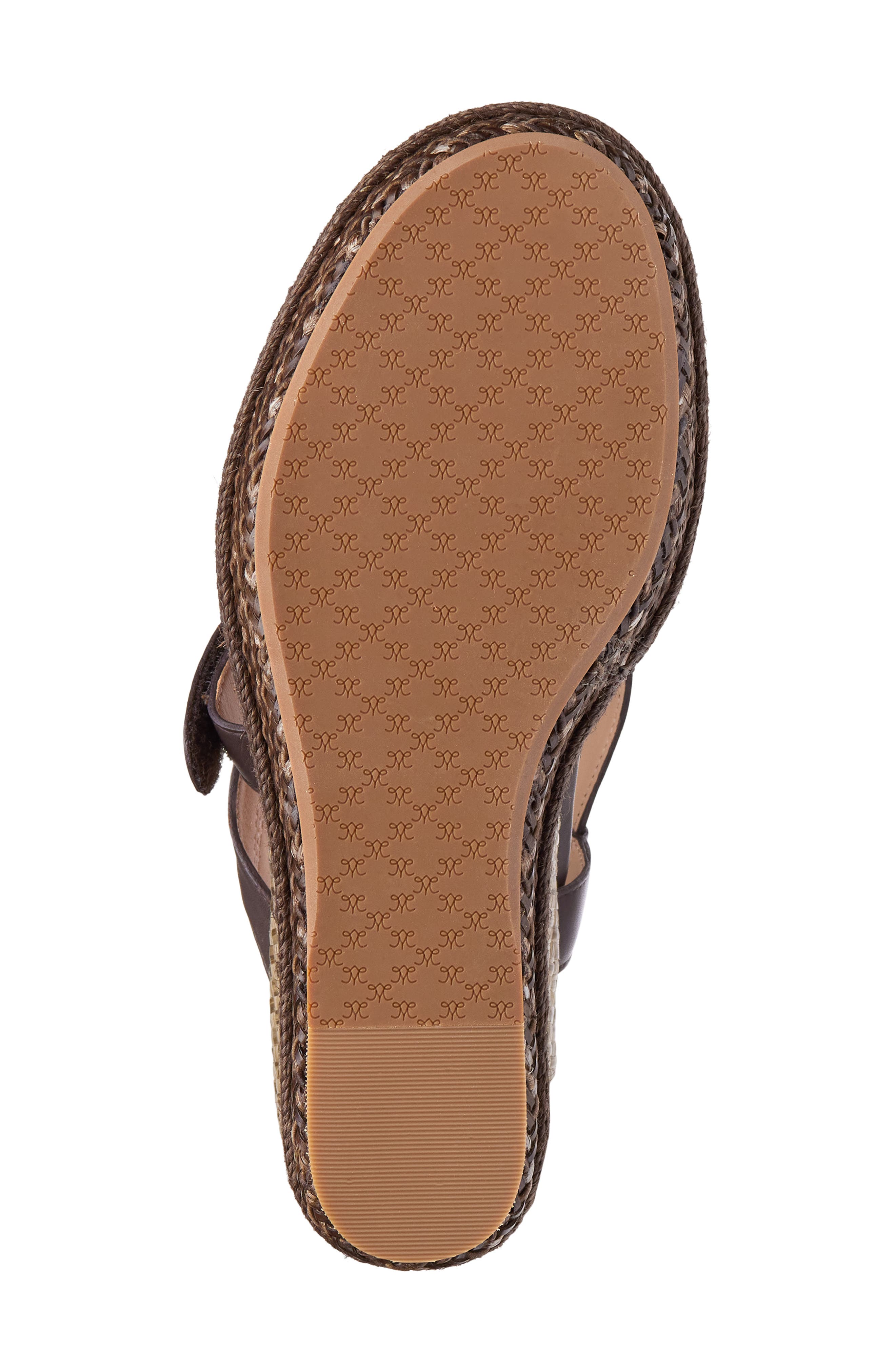 Johnston & Murphy Addison Asymmetric Slingback Platform Wedge Sandal, Alternate, color, Dark Brown Nappa Leather