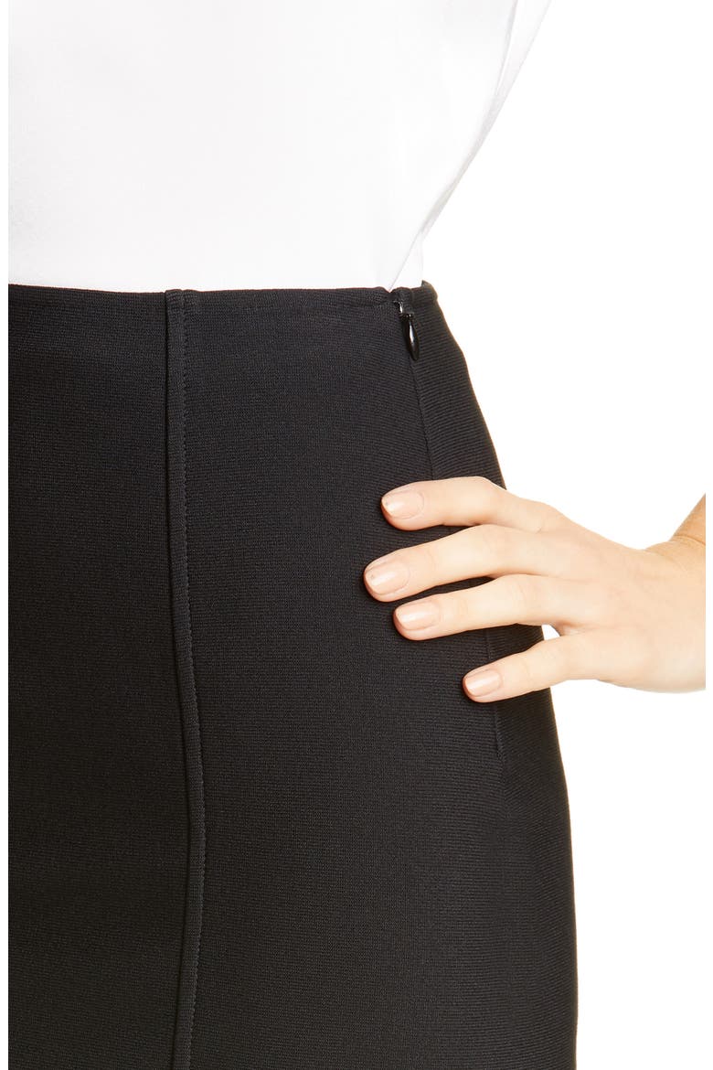 Sculpted Milano Knit Pencil Skirt, Alternate, color, CAVIAR
