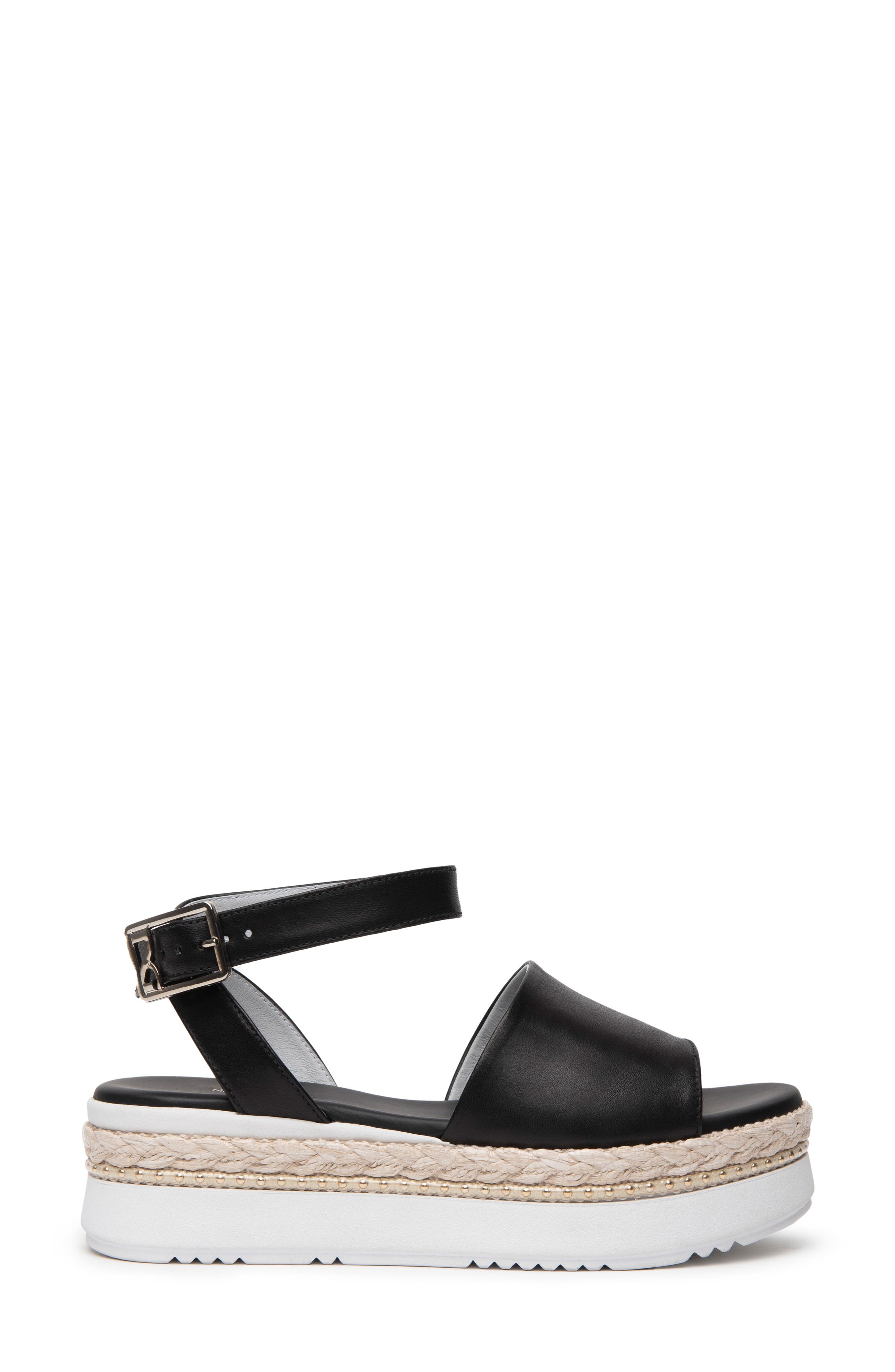 NeroGiardini Ankle Strap Platform Sandal, Alternate, color, 