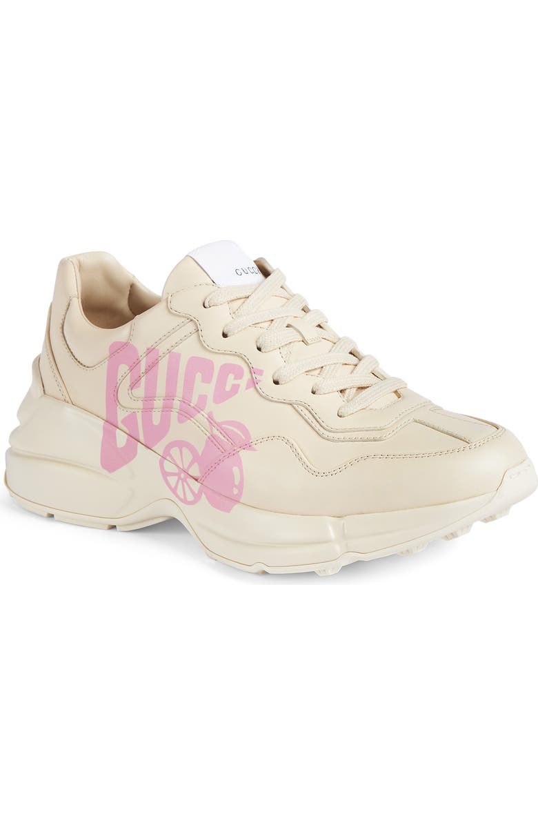 Gucci Rhyton Lemon Gucci Low Top Sneaker, Main, color,