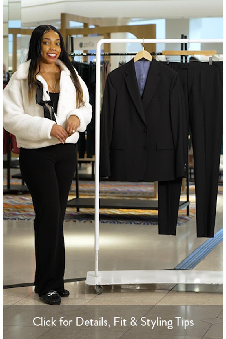 Camberwell Tailored Fit Black Wool & Mohair Suit video