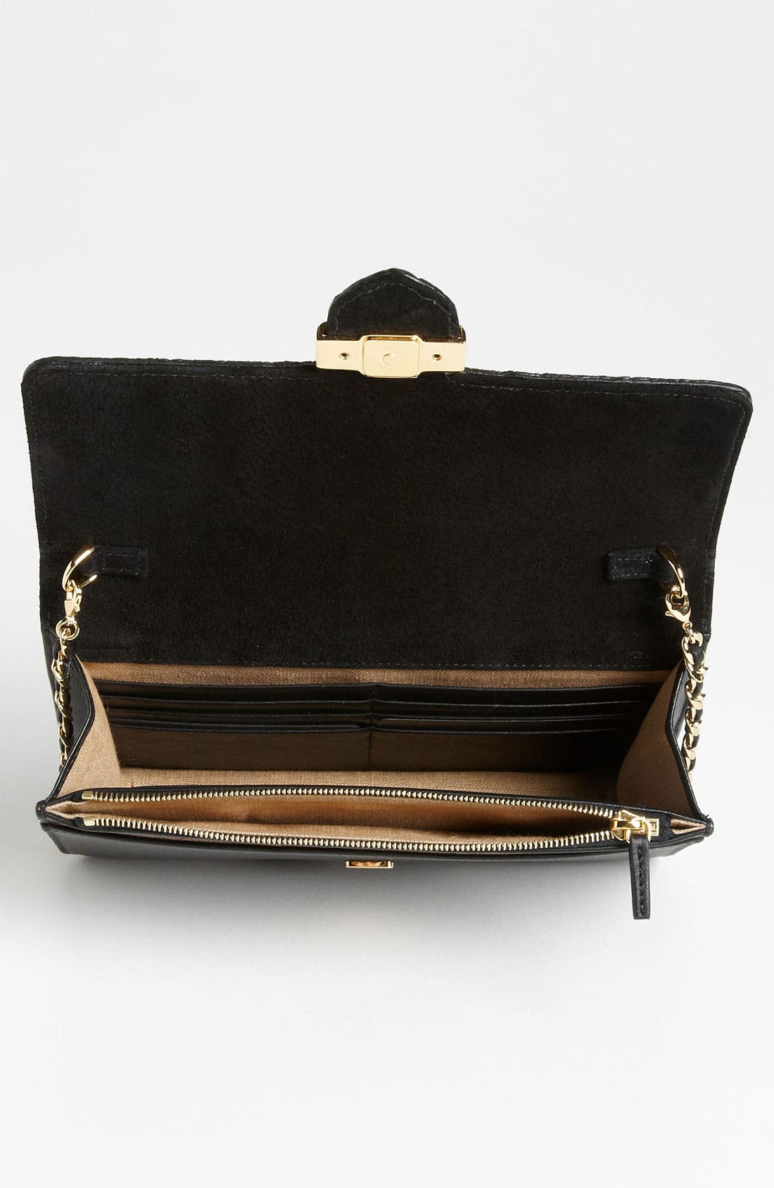 Fendi '2Jours' Genuine Stingray & Leather Clutch (Women) | Nordstrom