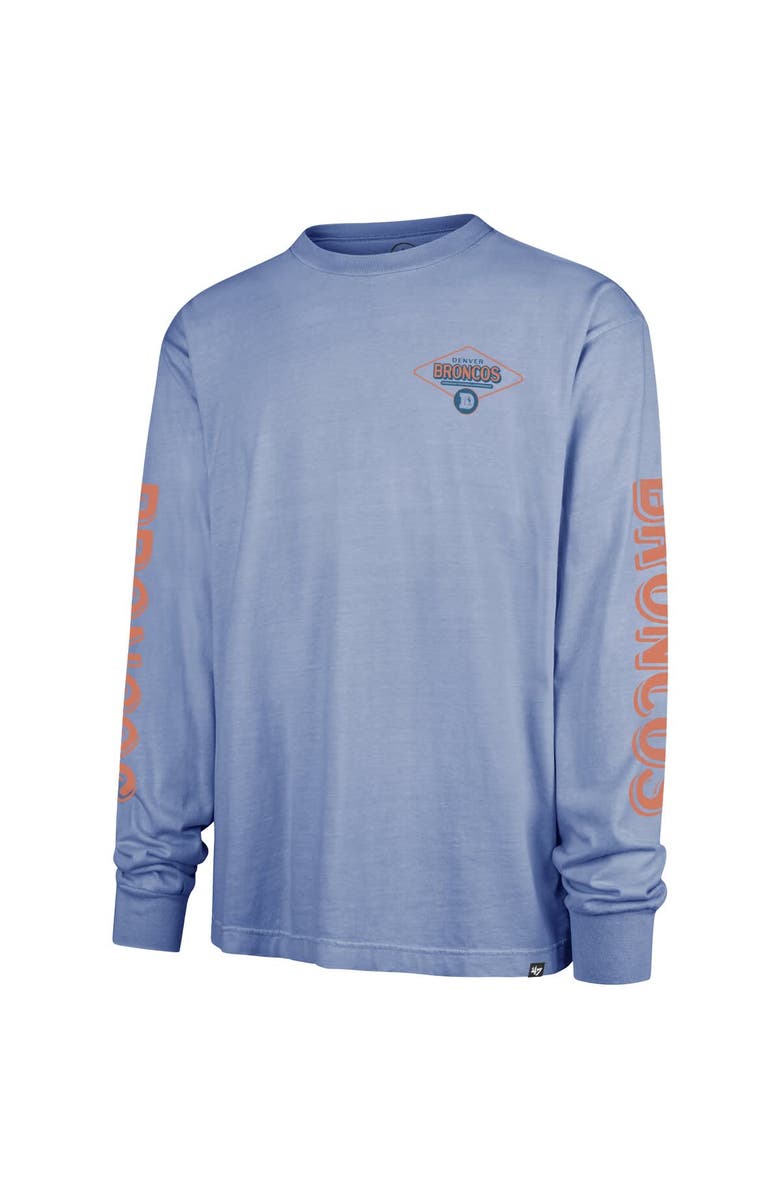 '47 Men's '47 Blue Denver Broncos Cairn Ravine Foundation Throwback Long Sleeve T-Shirt, Alternate, color, 