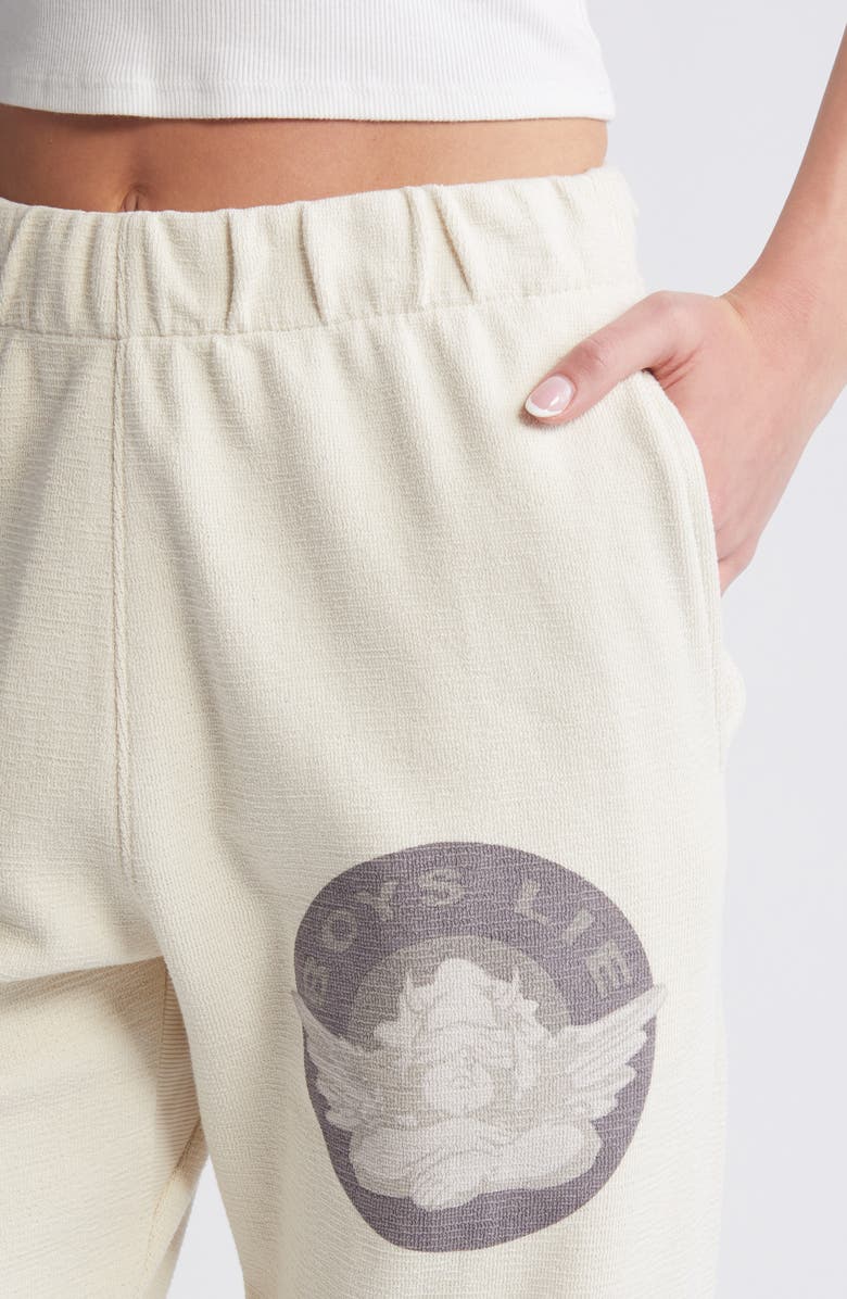 BOYS LIE Blindsided Graphic Cotton Sweatpants, Alternate, color, Sand