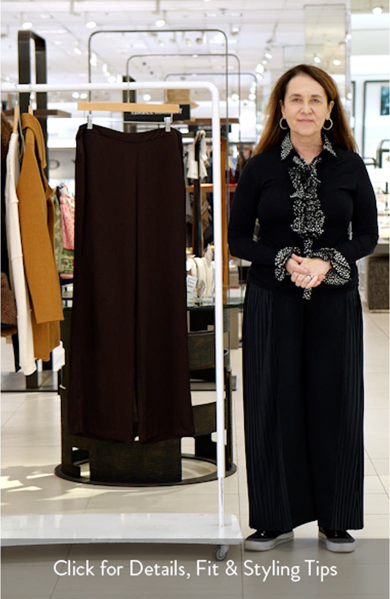 Straight Leg Satin Pants, sales video thumbnail