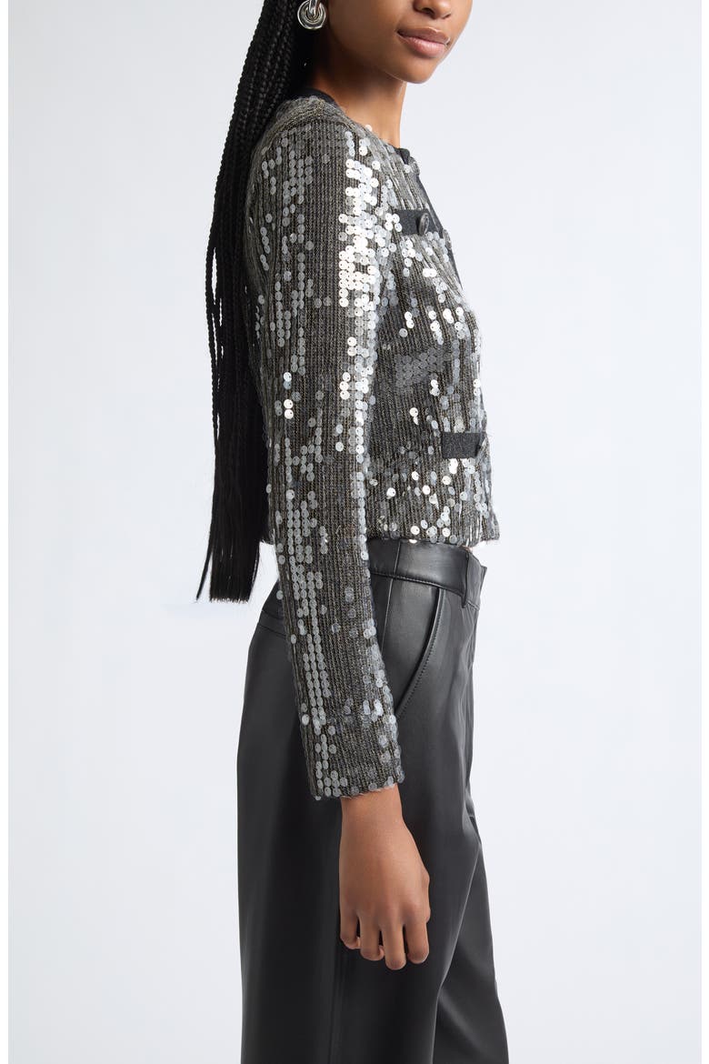 Anna Paillette Jacket, Alternate, color, GUNMETAL PAILLETTE