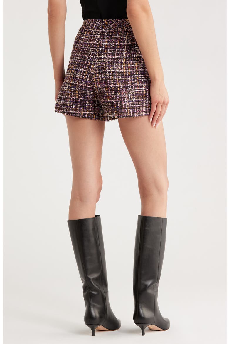 Ashton Tweed Shorts, Alternate, color, PURPLE MULTI TWEED