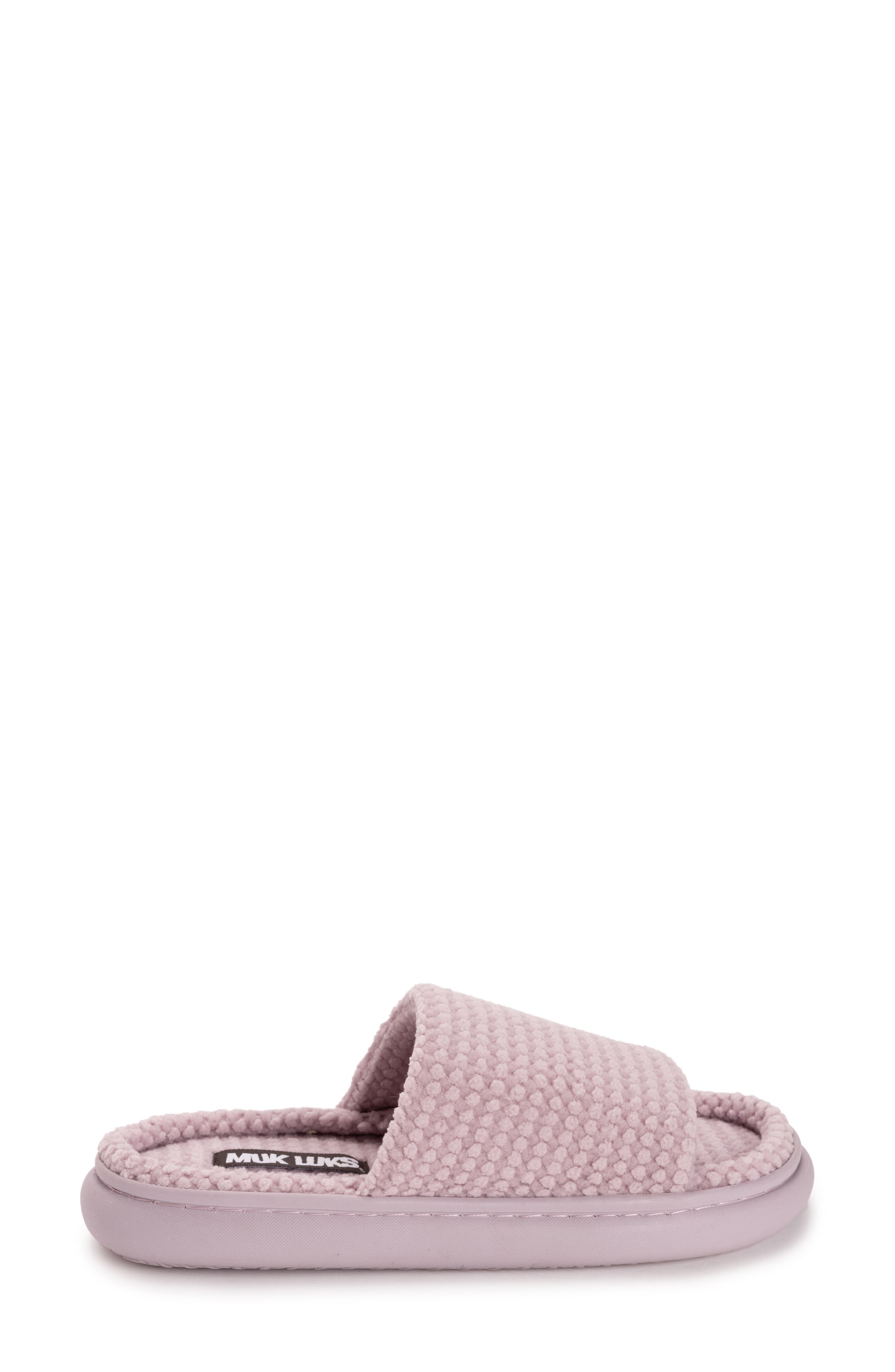 Marsai Faux Shearling Slipper, Alternate, color, DUSTED LAVENDER KNIT