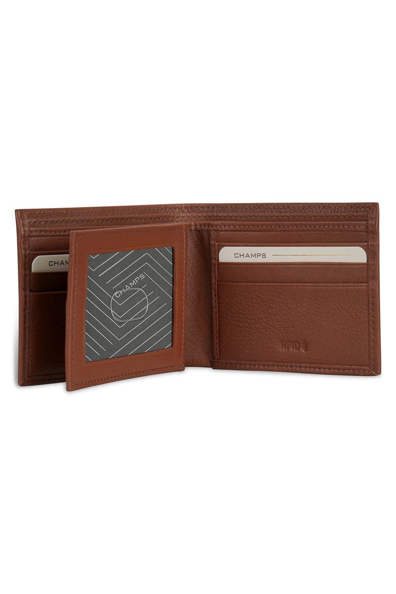 Onyx ID Flap Leather Bifold Wallet, Alternate, color, BROWN