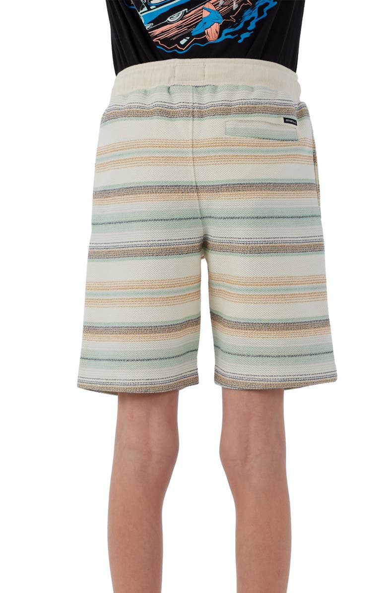 O'Neill Kids' Bavaro Stripe Drawstring Shorts, Alternate, color, 