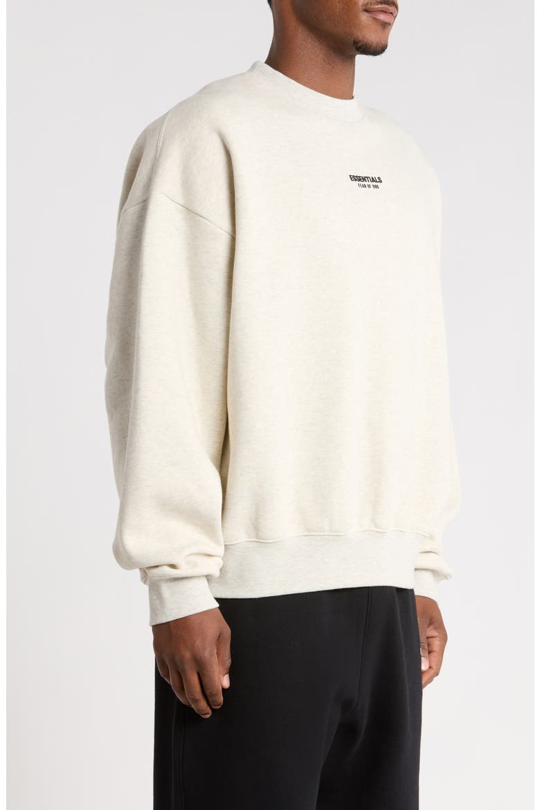 Essentials Crewneck Sweatshirt, Alternate, color, OATMEAL HEATHER