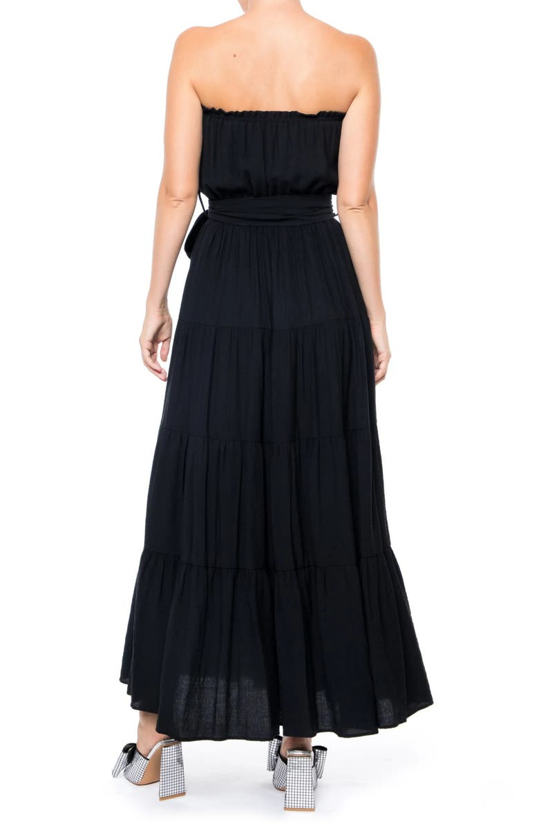 MEGHAN LA Makena Strapless Maxi Dress, Alternate, color, 