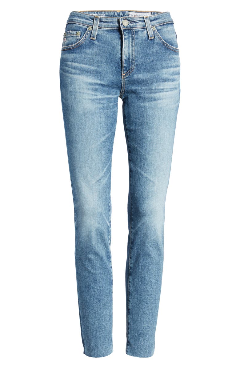 AG The Prima Raw Hem Ankle Skinny Jeans, Alternate, color, 19 Years Topogr