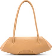 behno Mini Elizabeth Baguette Pebble Leather Shoulder Bag