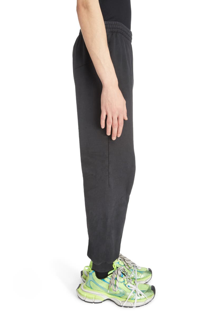 Balenciaga Dirty Cotton Molleton Sweatpants, Alternate, color,