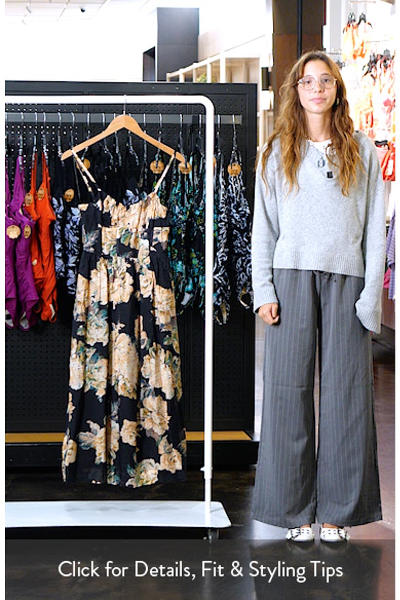 Peregrine Floral Print Sleeveless Midi Dress video