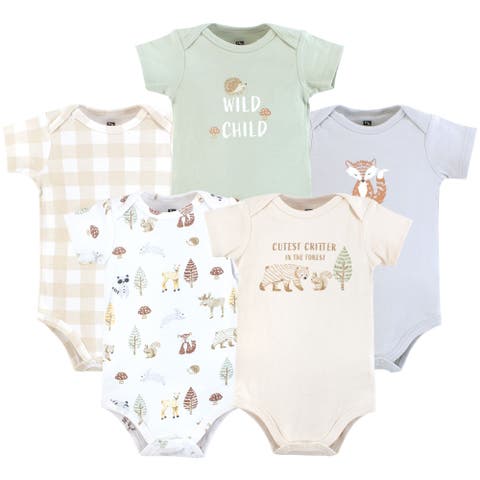 Essential Cotton Bodysuits 5-Piece Set