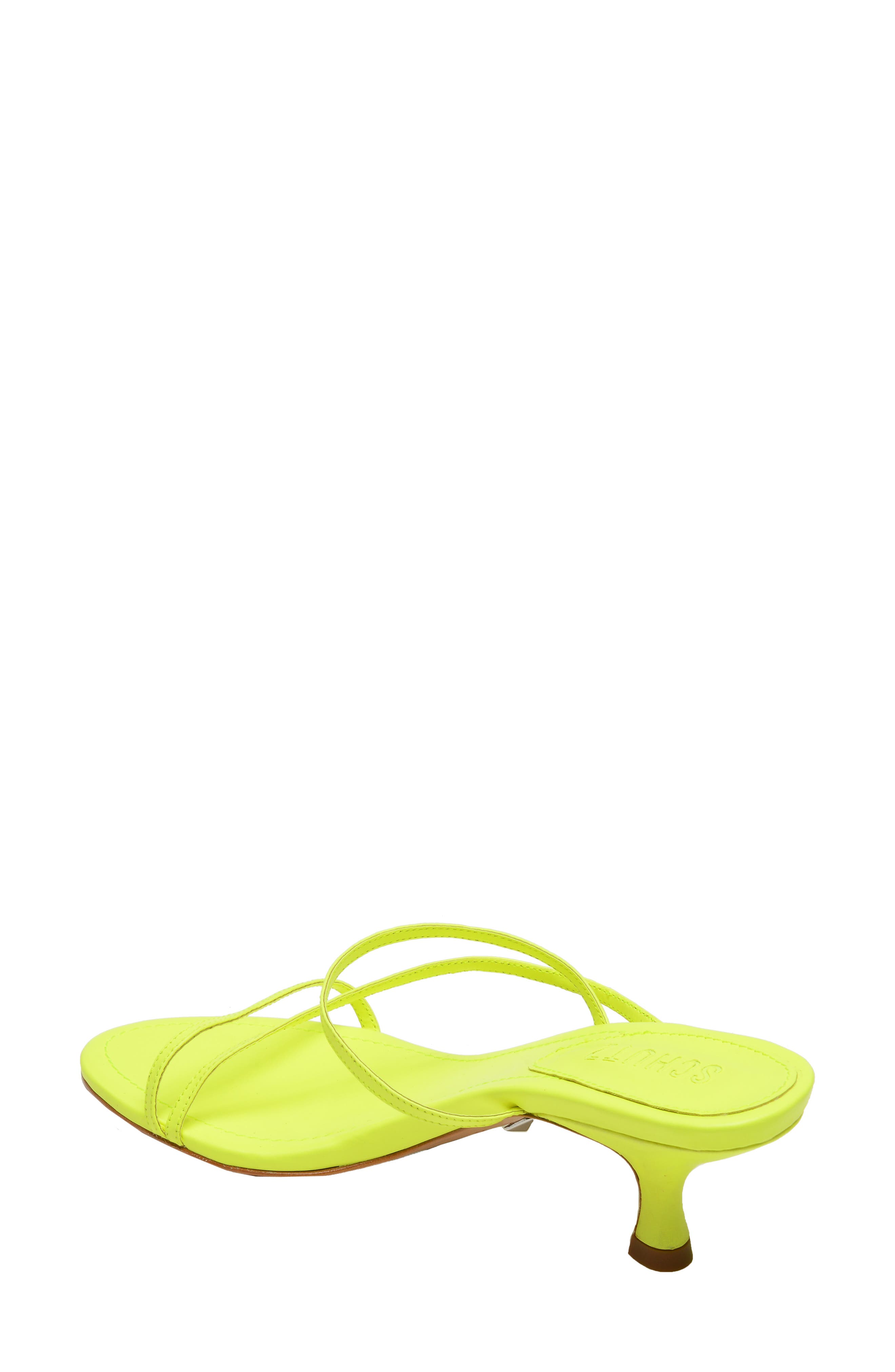 Evenise Slide Sandal, Alternate, color, NEON YELLOW