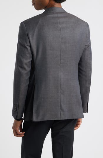 Emporio Armani Grey Wool Herringbone Sport Coat | Nordstrom