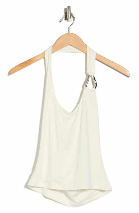 Madden Girl On/Off Shoulder Asymmetrical Tank