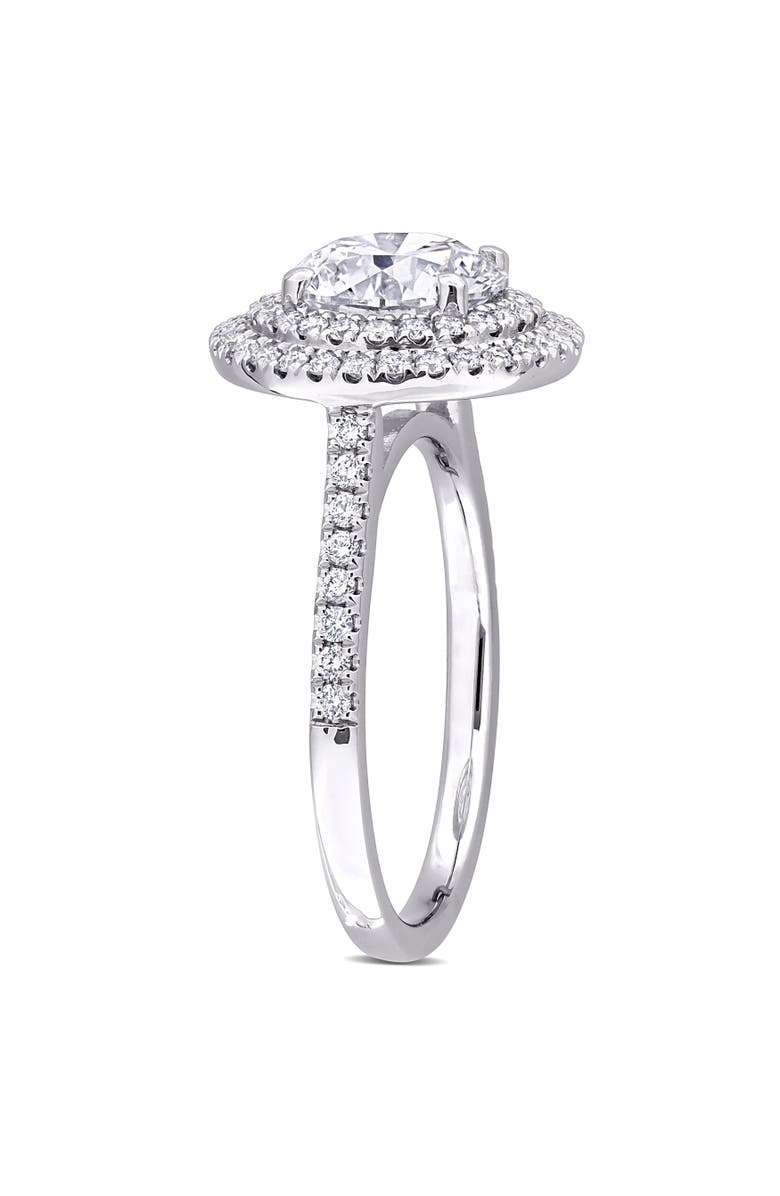 Julianna B. 2-1/2 CTW Lab-Grown Diamond Halo Ring 14k, Alternate, color, White Gold