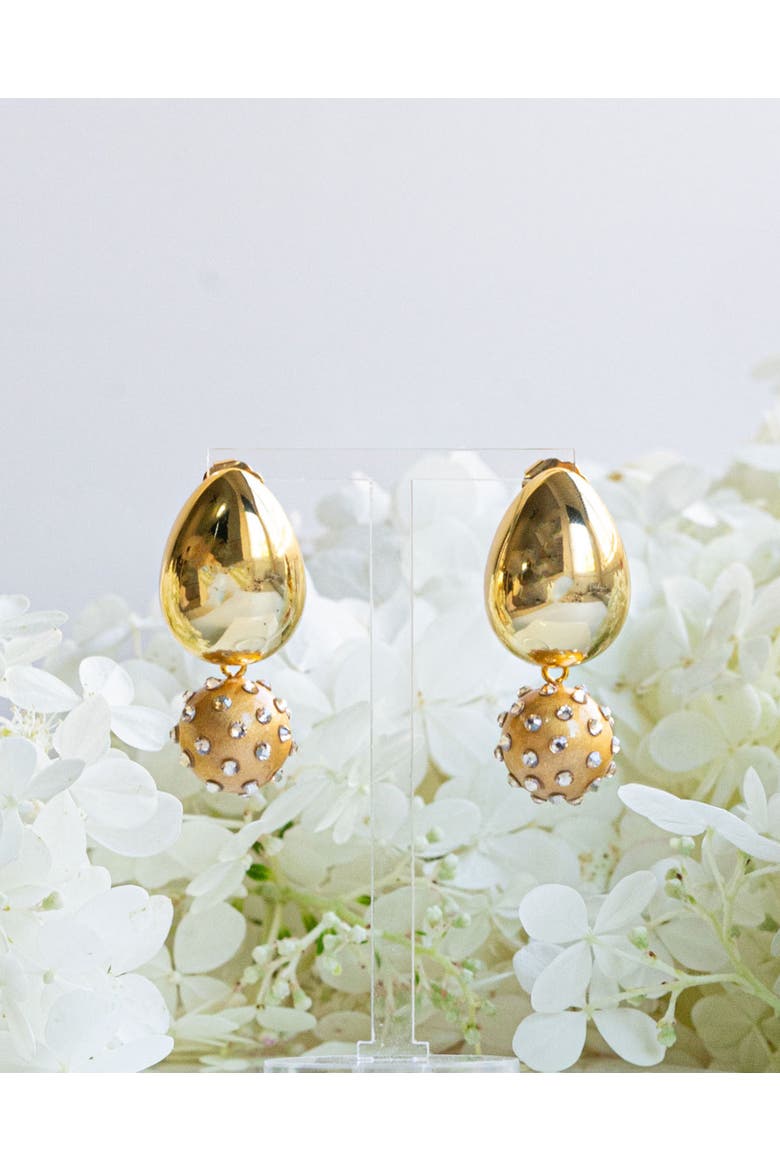 Tulia Jet Earrings, Alternate, color, Golden Luxe