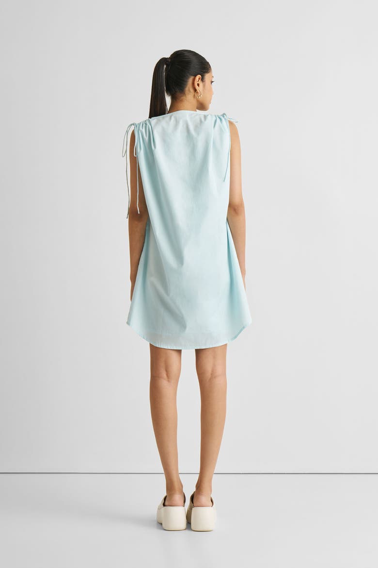 Shirt dress with Shoulder Tie Details, Alternate, color, Summer Blue