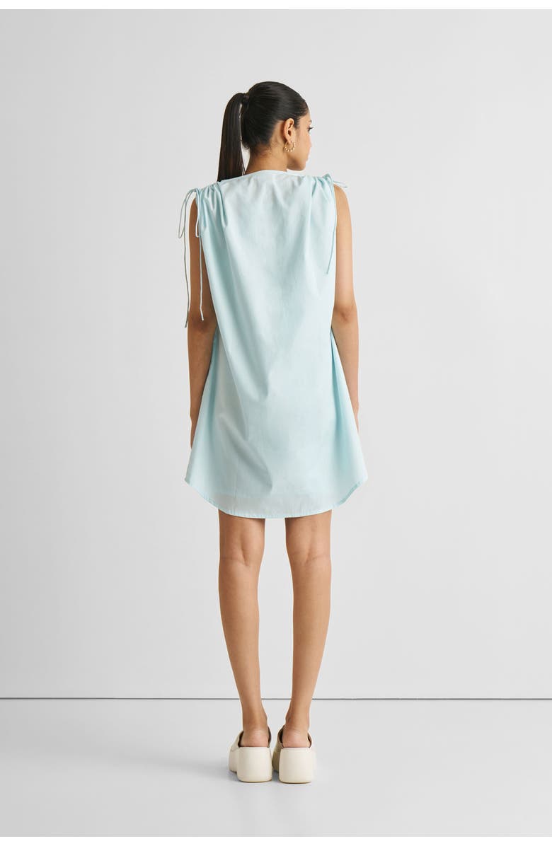 Reistor Shirt dress with Shoulder Tie Details, Alternate, color, Summer Blue