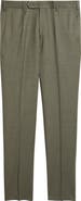 Zanella Parker Flat Front Stretch Wool Flannel Trousers