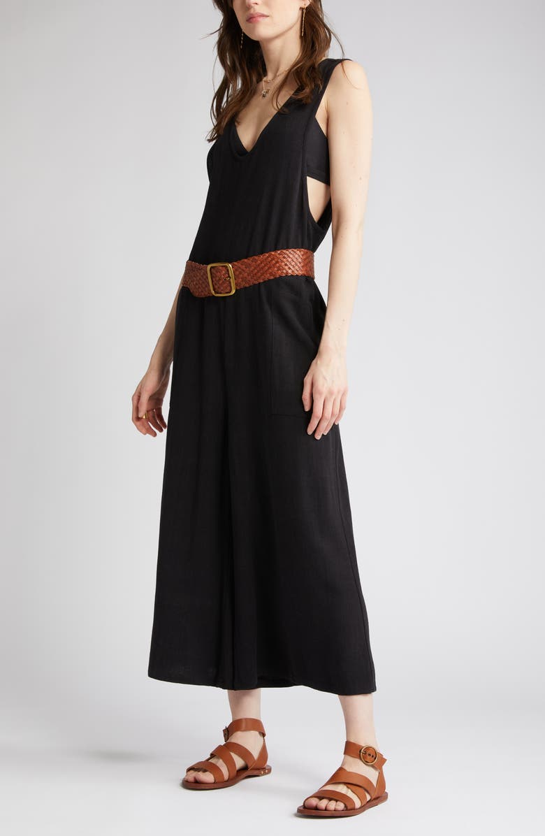 Treasure & Bond Sleeveless Wide Leg Jumpsuit, Main, color, 