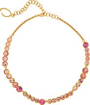 Oscar de la Renta Cascade Rhinestone Necklace