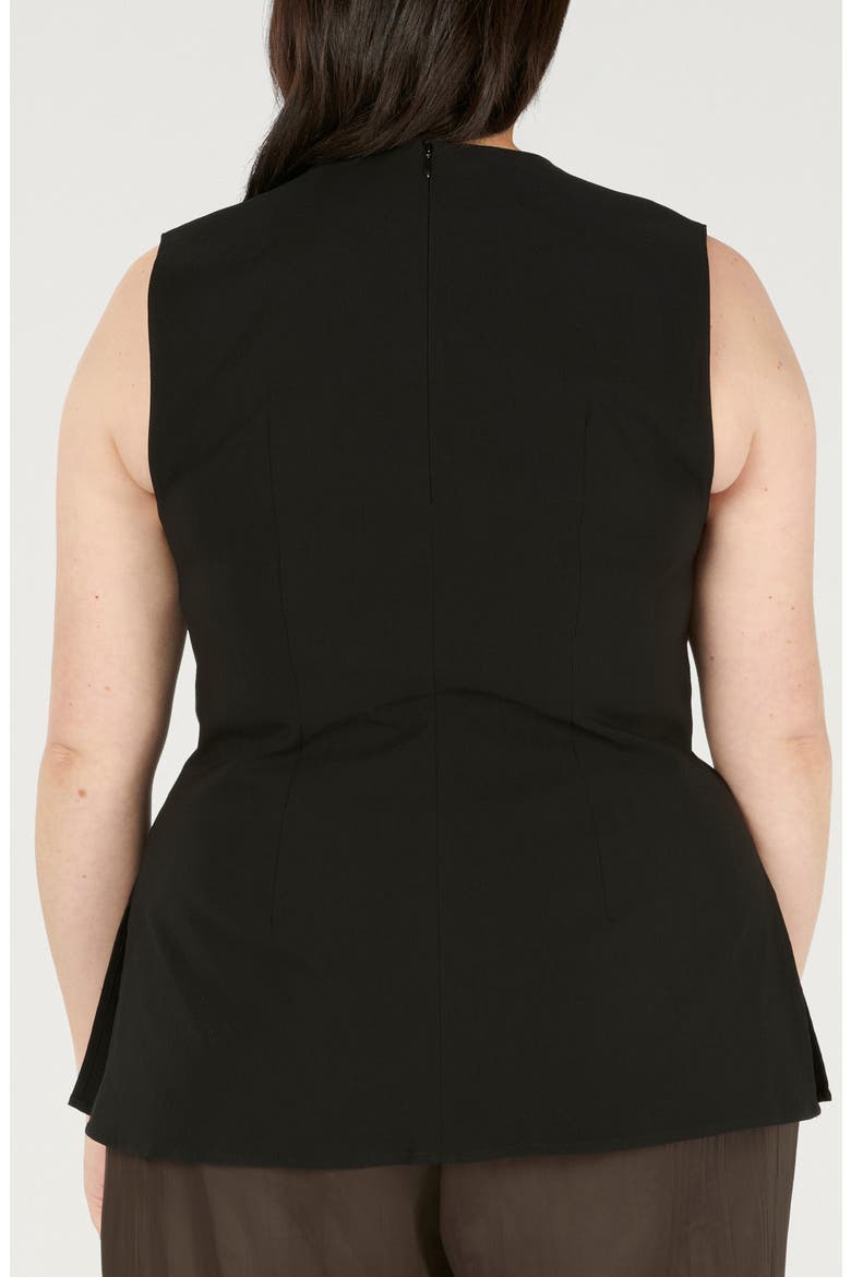 Hallie Sleeveless Top, Alternate, color, BLACK