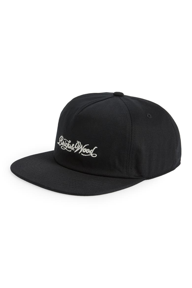 Script Logo Cotton Baseball Cap, Main, color, BLACK