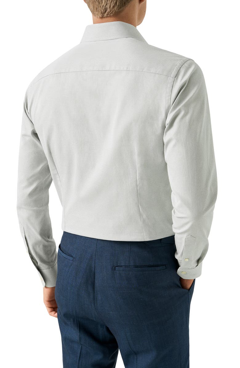 Eton Contemporary Fit Signature Twill Button-Up Shirt, Alternate, color, Light Green