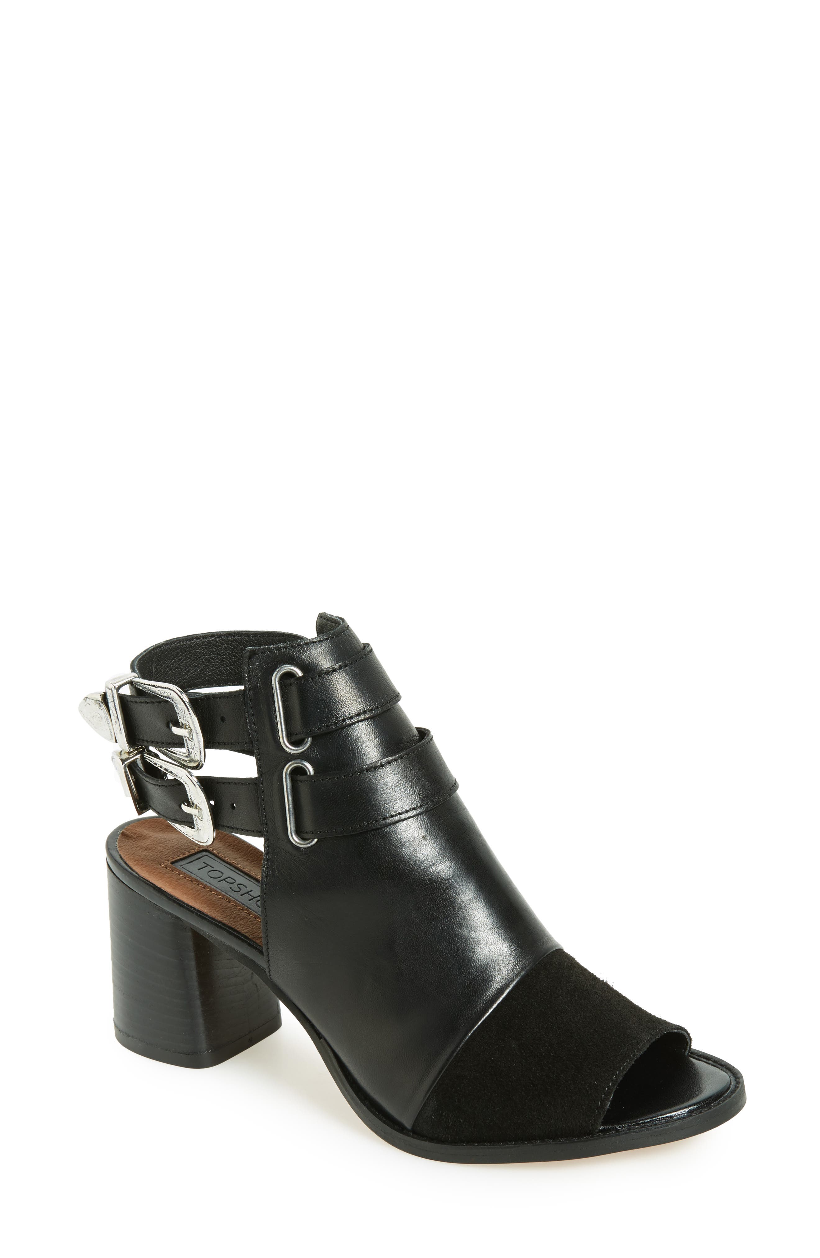 Topshop Nacho Western Slingback Sandal, Main, color, 